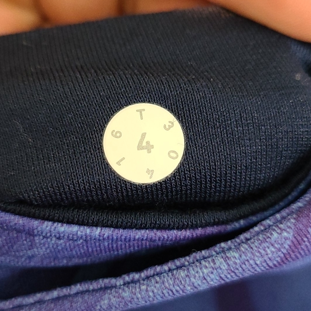 Lululemon Wunder Under Pant III Midnight Tulle Multi Sz 4 - Picture 6 of 7